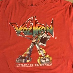 Voltron 80s Cartoon T Shirt Red Size XL